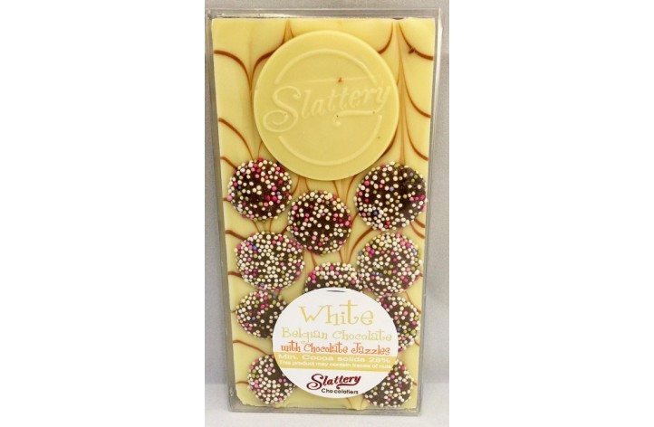 Small White Chocolate Bar with Jazzies